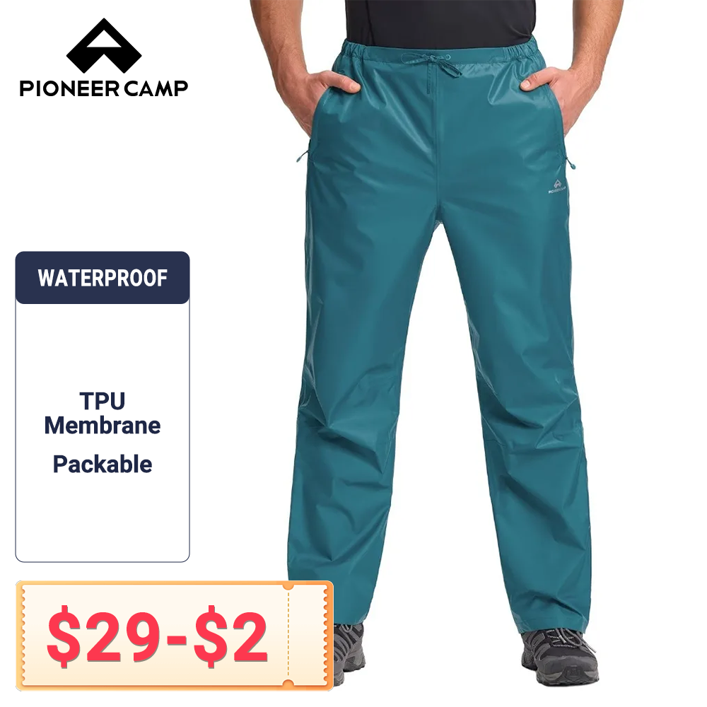Golf Equipment Drawing - Pioneer Camp Pantaloni antipioggia da uomo,