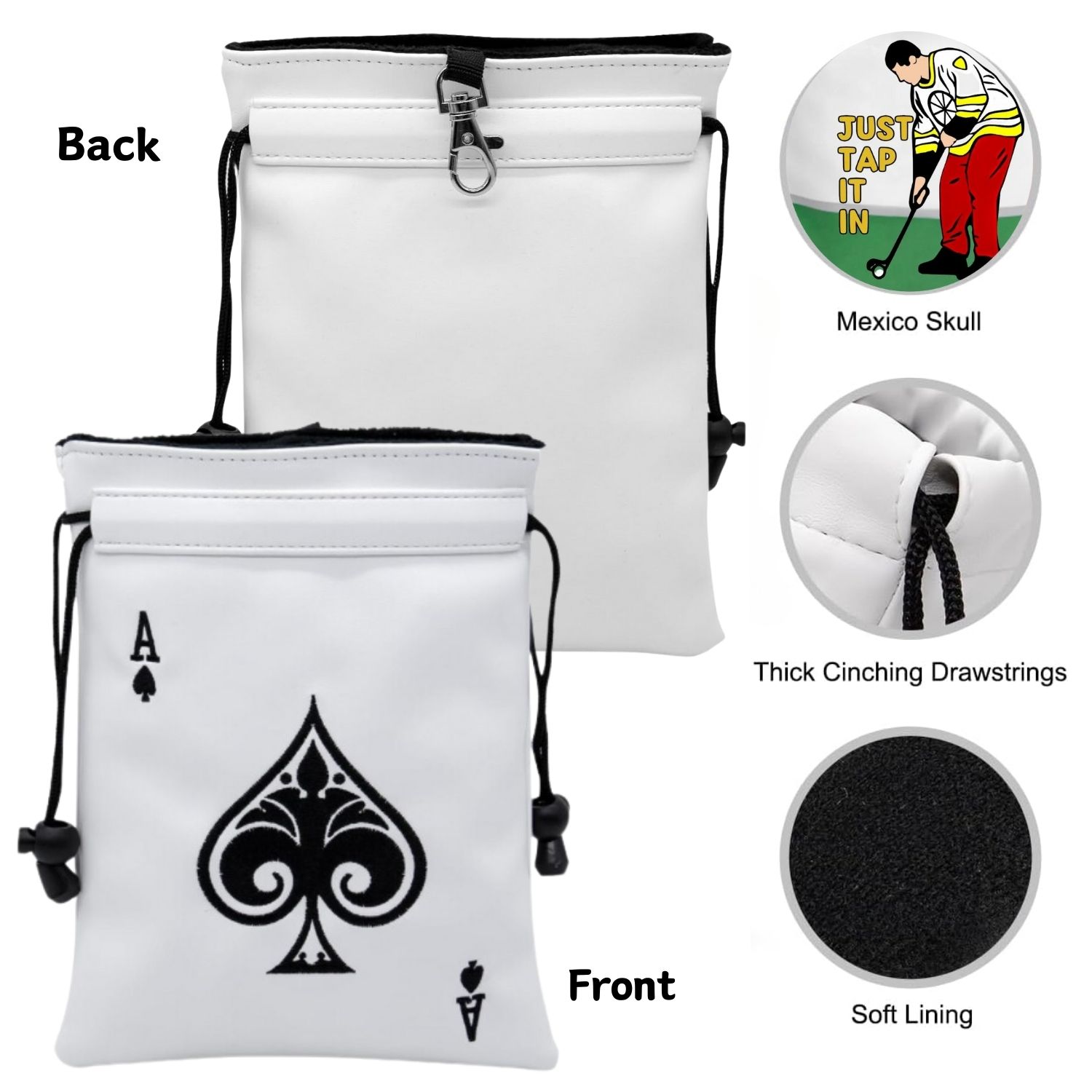 Divertente Borsa per Oggetti d - Golf Equipment Drawing recensione e prezzo