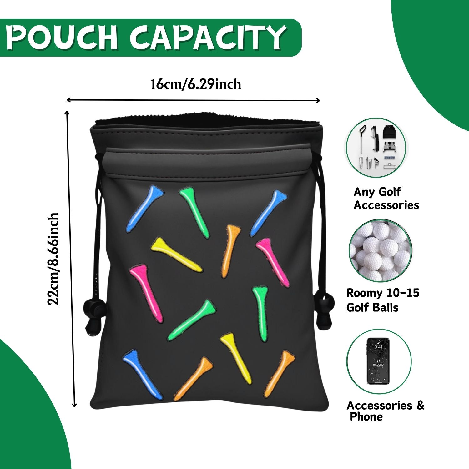 Divertente Borsa Porta Oggetti - Golf Equipment Drawing recensione e prezzo