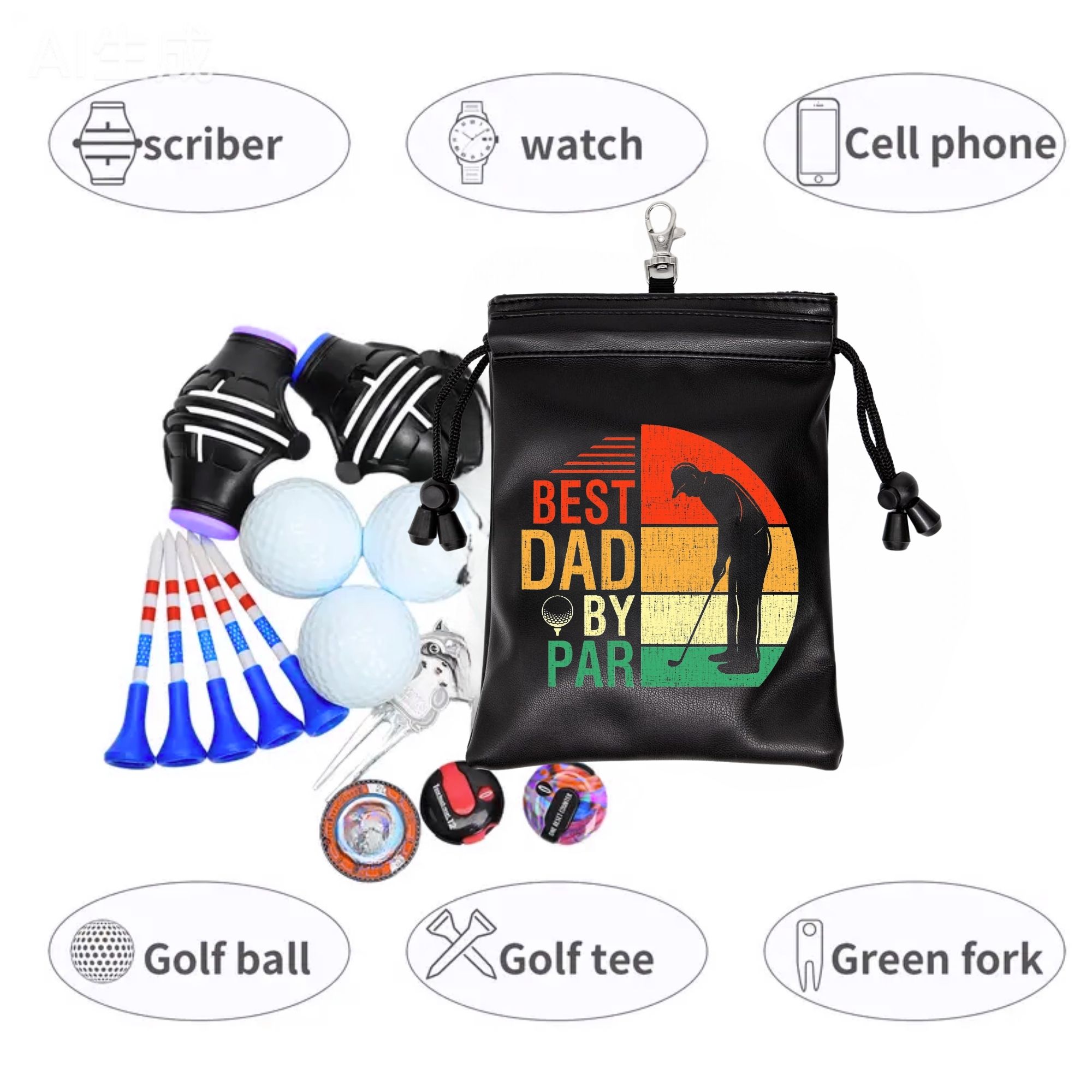 Divertente Porta Tee da Golf ' - Golf Equipment Drawing recensione e prezzo